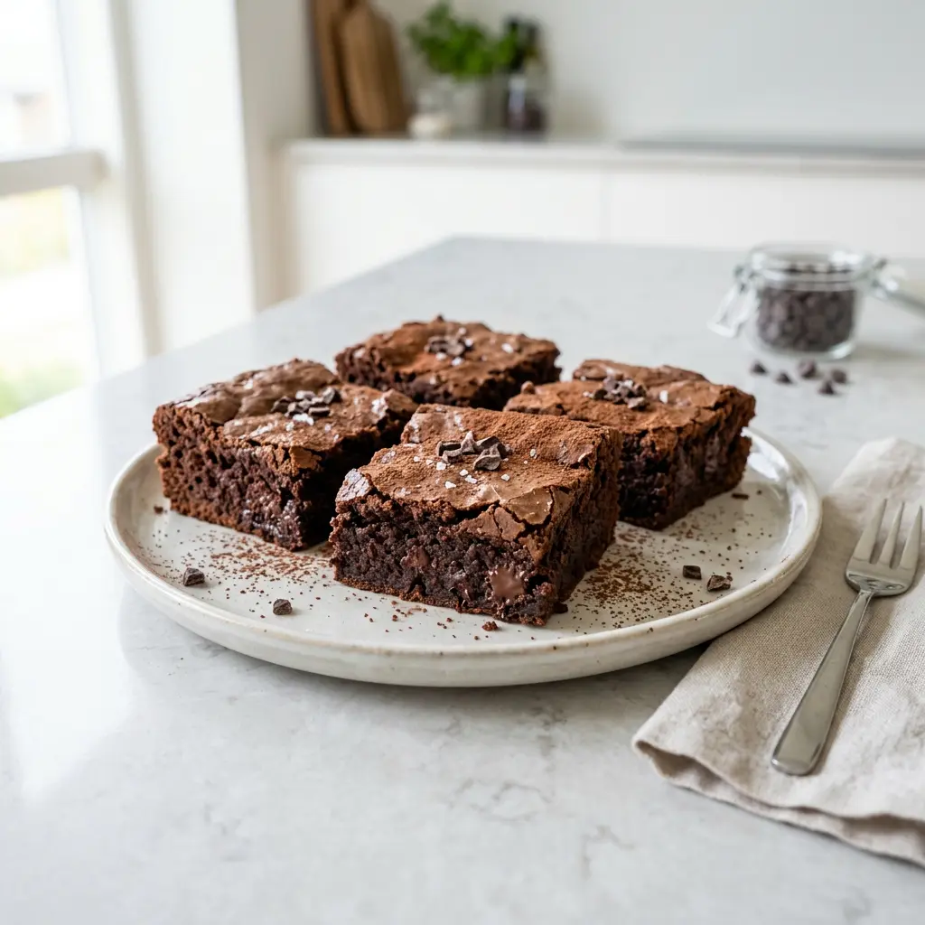 Fotografija recepta Browniji v cvrtniku na vroč zrak kot pripravljene domače sladice