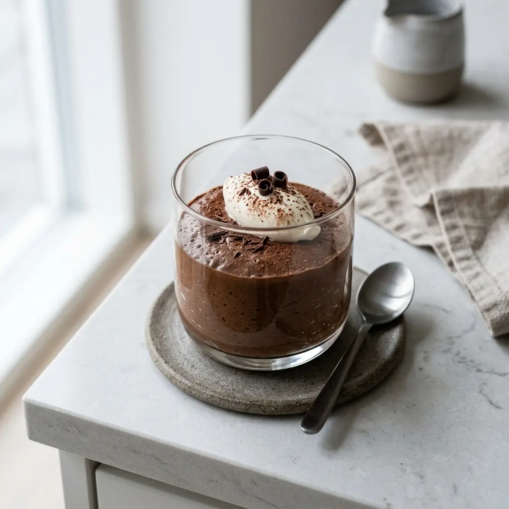 Fotografija recepta Čokoladni mousse kot pripravljene domače sladice