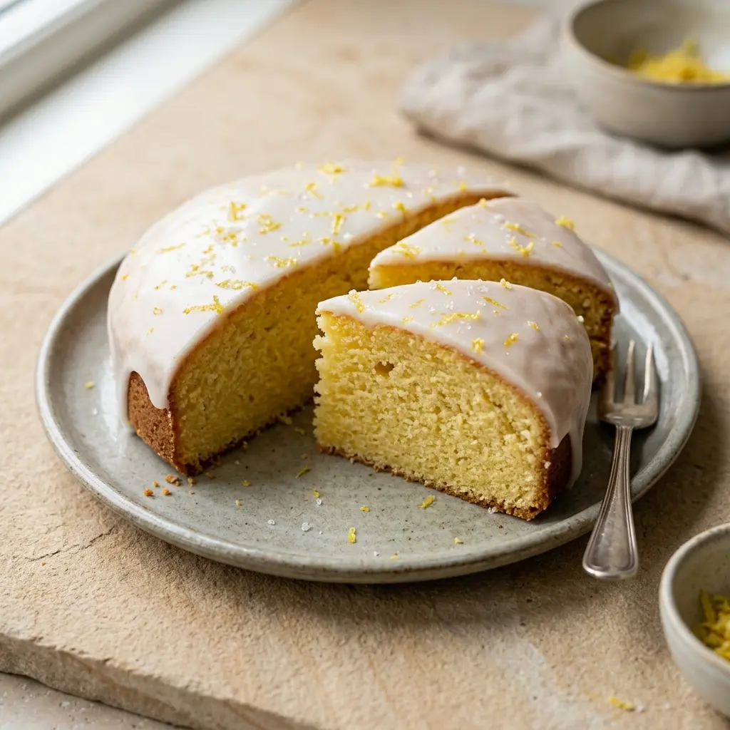 Fotografija recepta Domača limonina torta kot pripravljene domače sladice