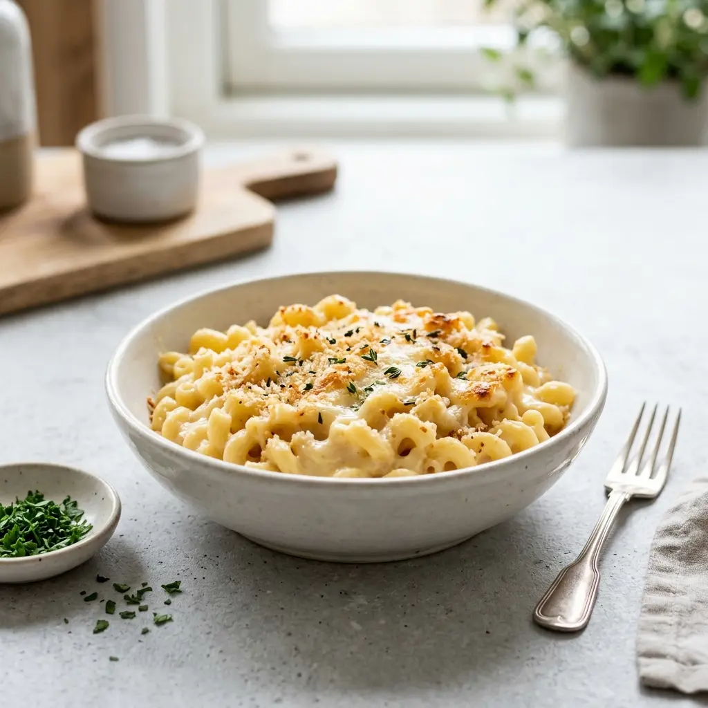 Fotografija recepta Domači mac and cheese kot pripravljene domače jedi