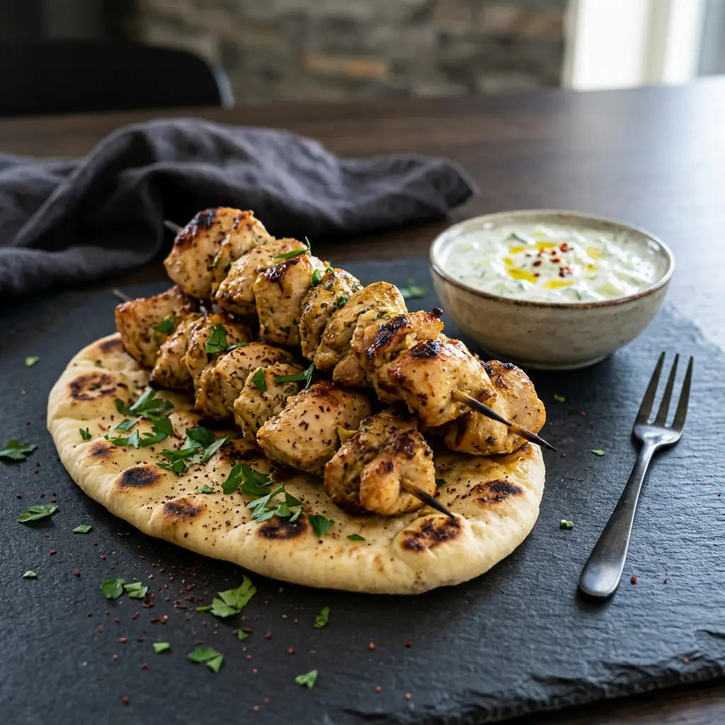 Fotografija recepta Piščančji kebab v cvrtniku na vroč zrak kot pripravljene domače jedi