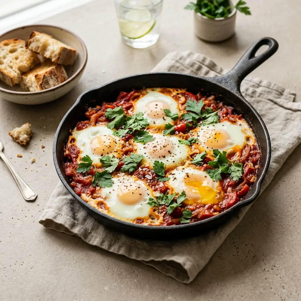 Fotografija recepta Shakshuka kot pripravljene domače jedi
